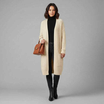 Elegant Women's Cashmere Cardigan | Versatile Layering Piece