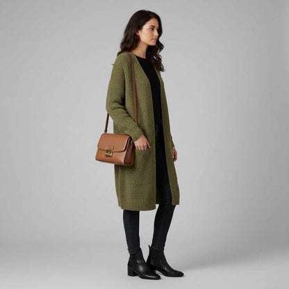 Elegant Women's Cashmere Cardigan | Versatile Layering Piece