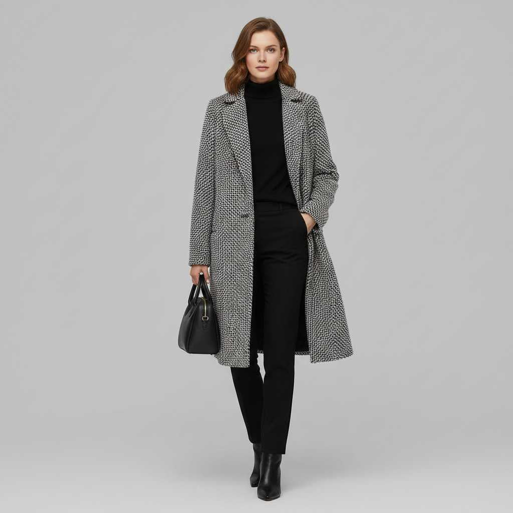 Elegant Wool Coat | Women's Long Winter Coat