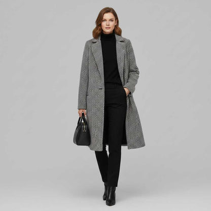 Elegant Wool Coat | Women's Long Winter Coat