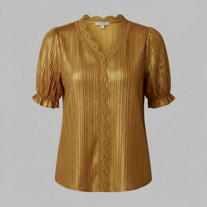 Elegant Puff Sleeve Blouse | Women's Summer Tops