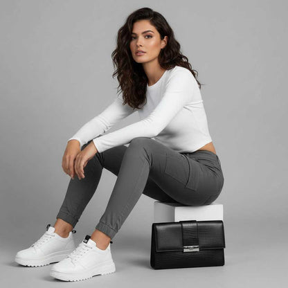 Modern Black Cargo Pants for Women | Stylish Urban Trousers