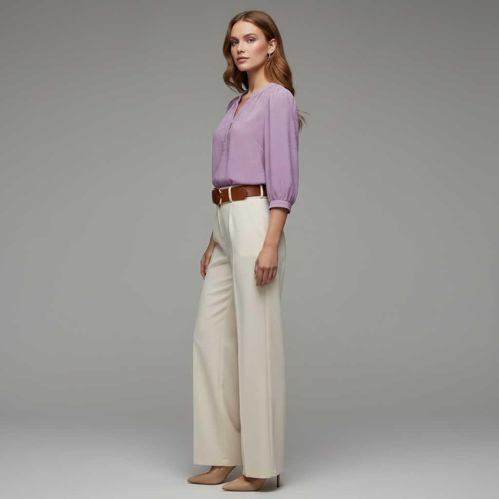 Patchwork Silk Blouse | Women's Summer Top