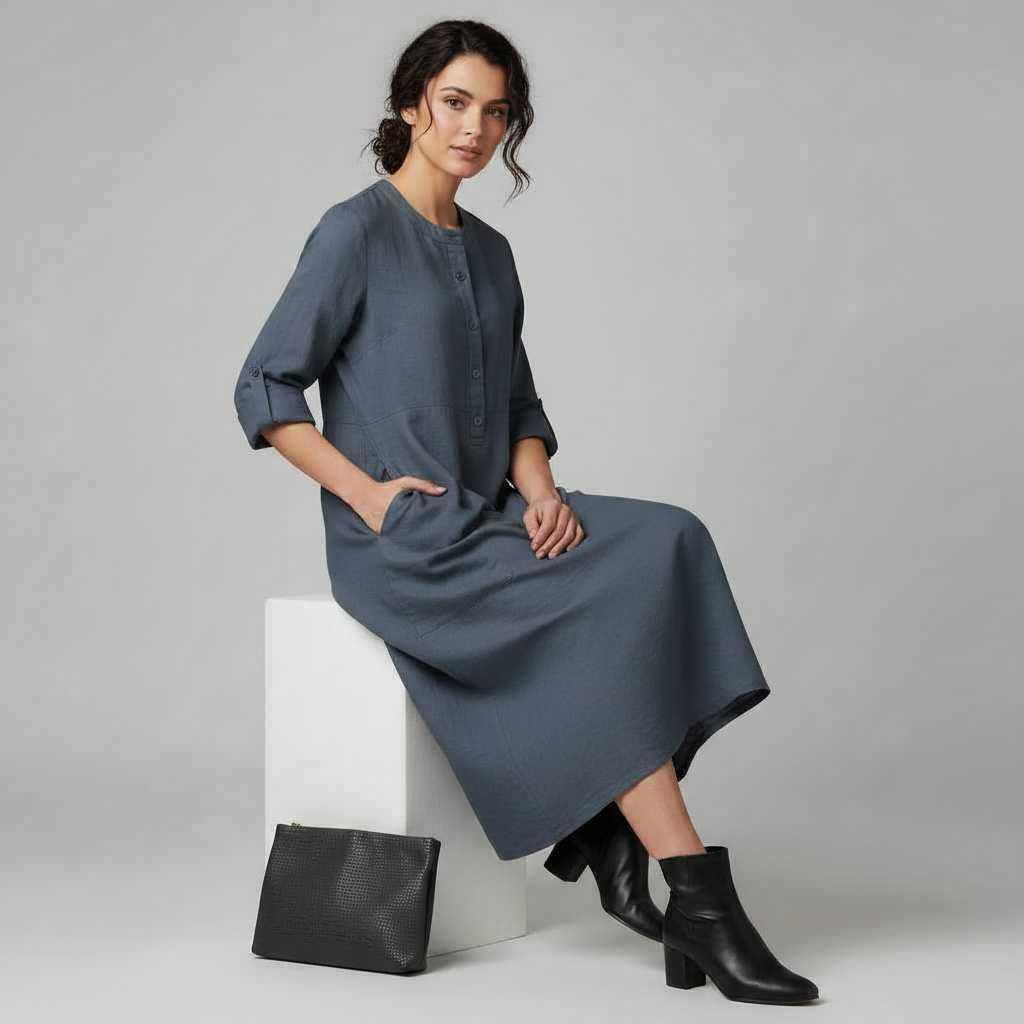 Tina | Women's Plus Size Summer Dress in Soft Fabric